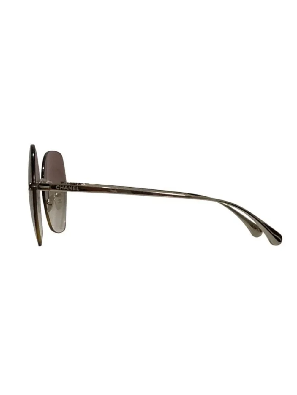 Chanel Rimless Sunglasses Brown Grade Eyewear